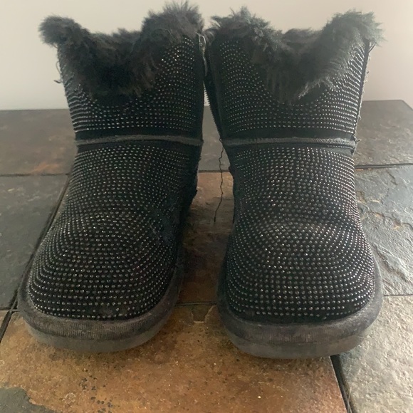 Malu rhinestone suede short boots - Picture 4 of 8